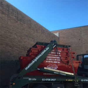 A big stack of bins in the Western Sydney area ready for delivery.