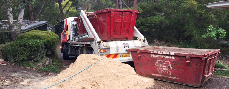 Skip bin delivery in Blaxland