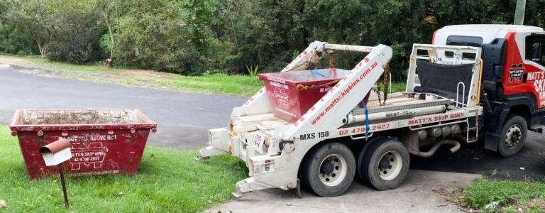 Skip bin drop off