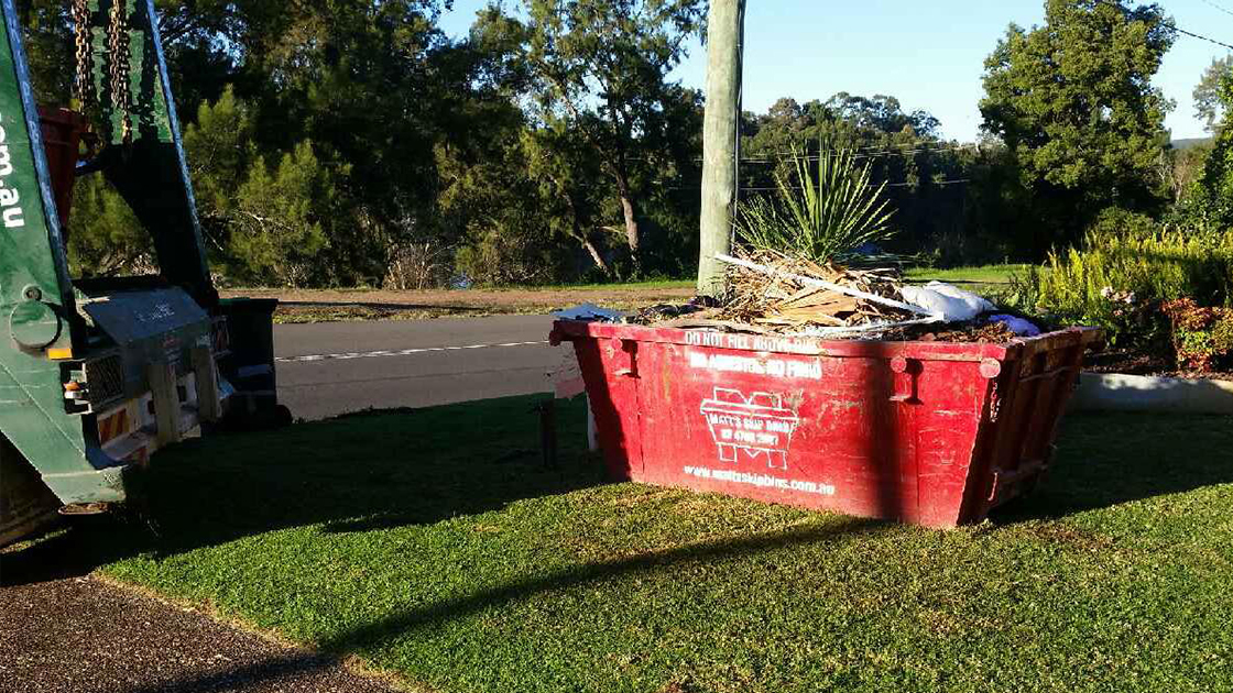 Bin placement: driveway or grass