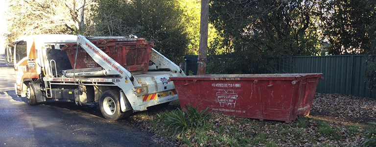 bin on side of road