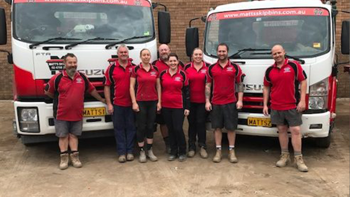 The team behind Matt’s Skip Bins